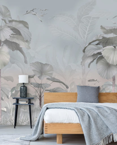 stormy jungle wallpaper mural