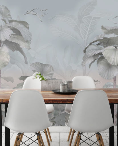 stormy jungle wallpaper mural