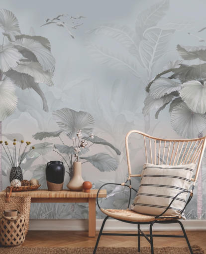 stormy jungle wallpaper mural