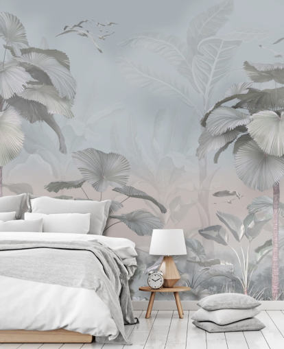 stormy jungle wallpaper mural