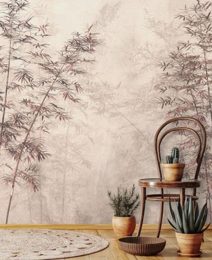 customizable oriental bamboo wallpaper wall mural