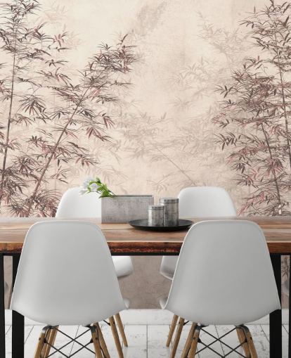 customisable oriental bamboo wallpaper wall mural