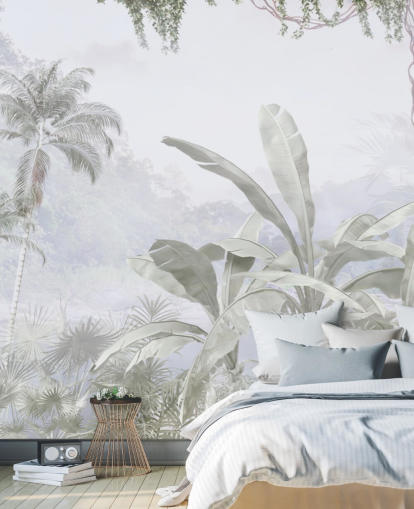 papier peint mural vintage jungle