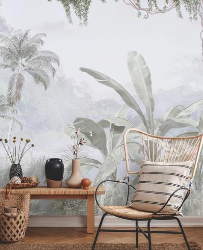 papier peint mural vintage jungle