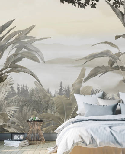 behangmuurschildering met jungleparadijs behangmuurschildering met jungleparadijs
