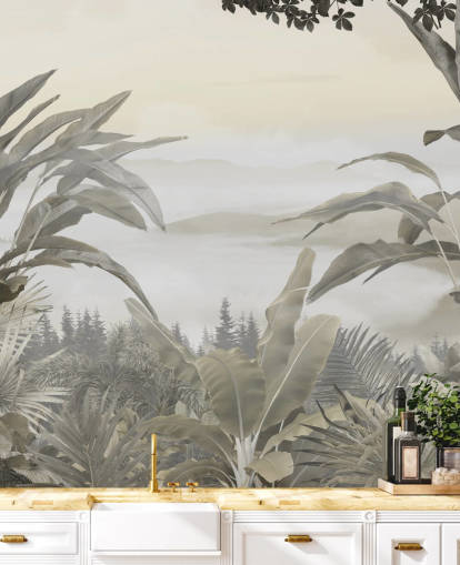 jungle paradise wallpaper mural