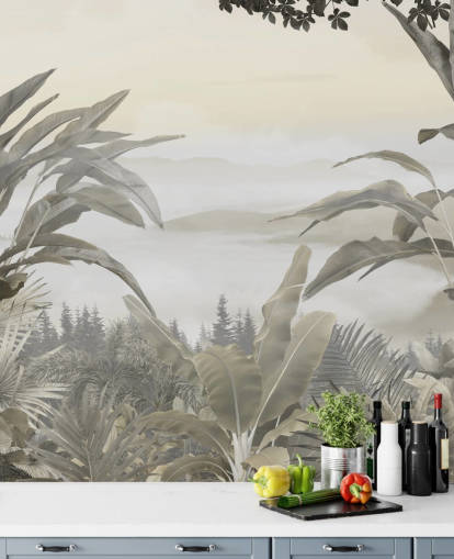 mural de papel de parede jungle paradise mural de papel de parede jungle paradise