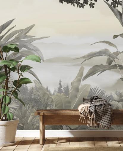 jungle paradise wallpaper mural