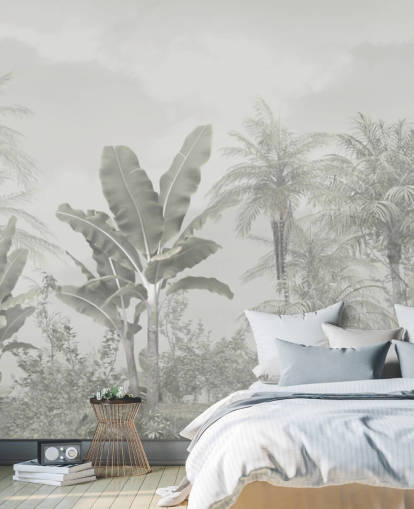 panoramische vintage jungle behang muurschildering panoramische vintage jungle behang muurschildering