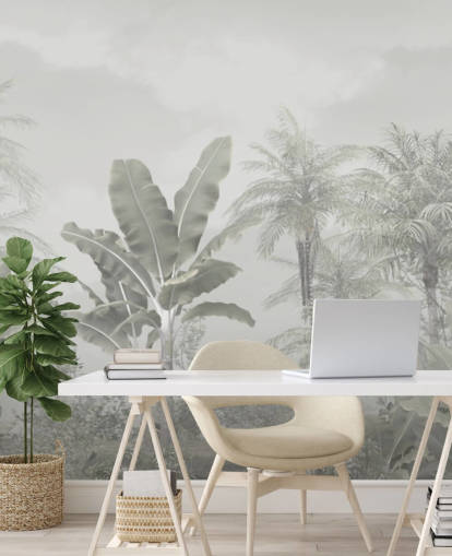 papier peint mural panoramique de la jungle vintage