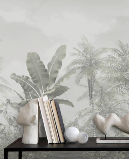 papier peint mural panoramique de la jungle vintage