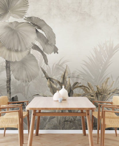 Décoration murale vintage de la forêt de la jungle pour salons