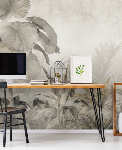 Decorazione murale vintage nella foresta della giungla per salotti Decorazione murale vintage nella foresta della giungla per salotti