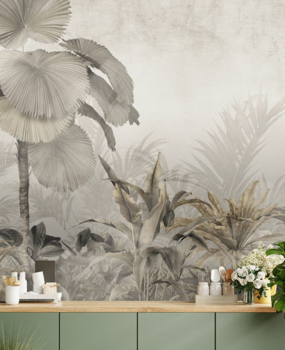 Décoration murale vintage de la forêt de la jungle pour salons Décoration murale vintage de la forêt de la jungle pour salons