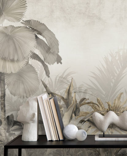 Décoration murale vintage de la forêt de la jungle pour salons