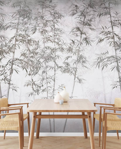 vintage bamboo wallpaper mural