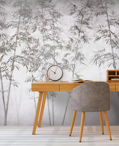 vintage bamboo wallpaper mural