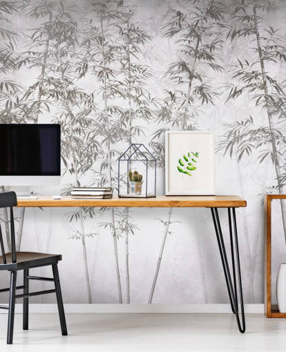 vintage bamboo wallpaper mural