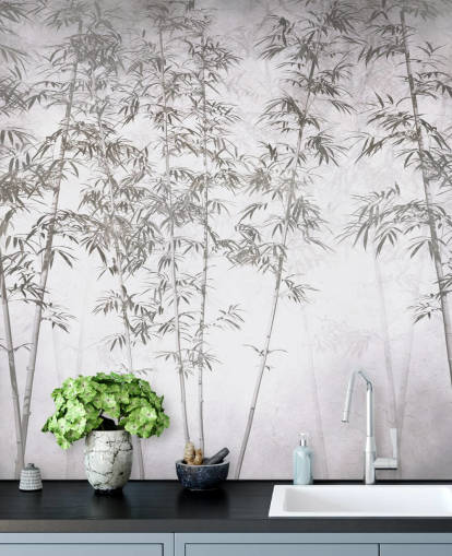 vintage bamboo wallpaper mural