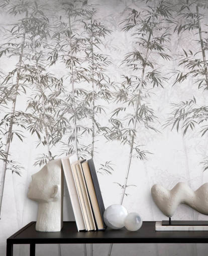 vintage bamboo wallpaper mural