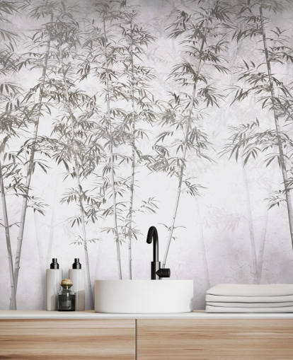 vintage bamboo wallpaper mural