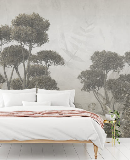 vintage customizable forest wallpaper wall mural for bedrooms