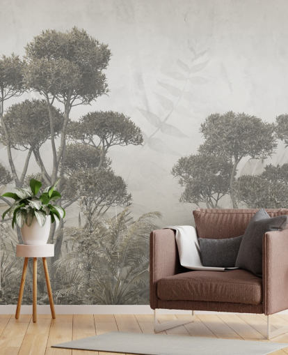 carta da parati murale vintage personalizzabile con foresta per camere da letto carta da parati murale vintage personalizzabile con foresta per camere da letto