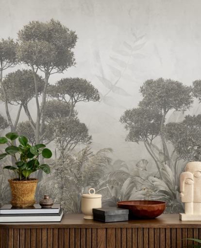 Wandbild „Wald“ im Vintage-Stil, individuell gestaltbar, für Schlafzimmer