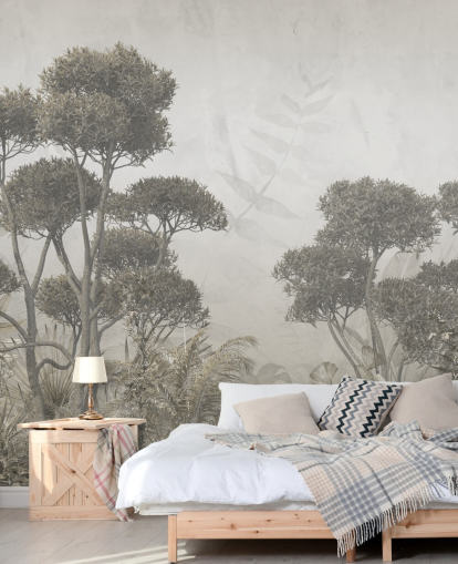 carta da parati murale vintage personalizzabile con foresta per camere da letto carta da parati murale vintage personalizzabile con foresta per camere da letto