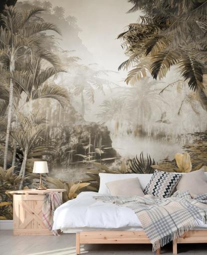 vintage jungle scenic wallpaper wall mural vintage jungle scenic wallpaper wall mural