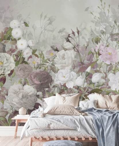 grey and pink roses wallpaper mural grey and pink roses wallpaper mural