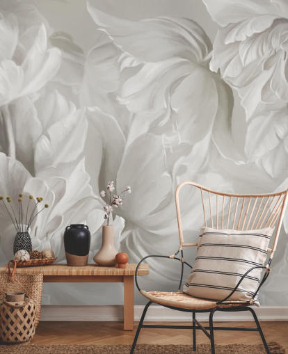 décoration murale de tulipes monochromes personnalisables de Marina Stupakova pour les chambres