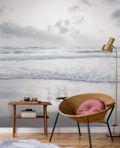 papier peint de plage blanc personnalisable appelé Tranquil Beach View par Assaf Frank papier peint de plage blanc personnalisable appelé Tranquil Beach View par Assaf Frank