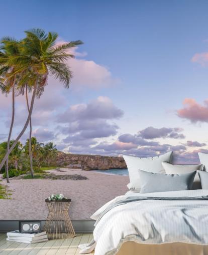 carta da parati murale sulla spiaggia delle barbados per camera da letto
