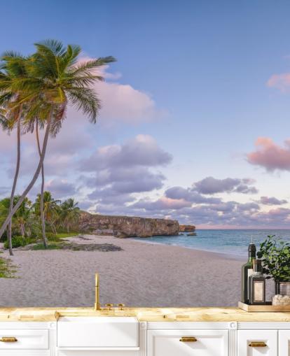 Barbados-Strandtapeten-Wandbild für Schlafzimmer Barbados-Strandtapeten-Wandbild für Schlafzimmer