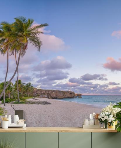 barbados beach wallpaper mural for bedroom