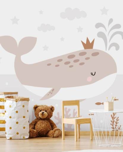 Wandbild des Walkönigs in Beige