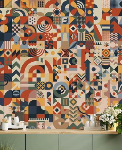 geometric abstract blocks wallpaper wall mural geometric abstract blocks wallpaper wall mural