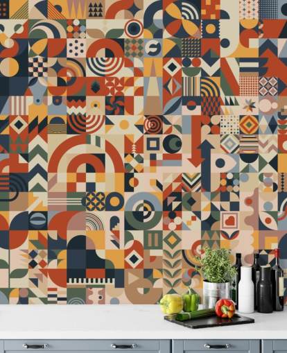 geometric abstract blocks wallpaper wall mural geometric abstract blocks wallpaper wall mural