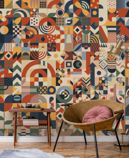 geometric abstract blocks wallpaper wall mural geometric abstract blocks wallpaper wall mural
