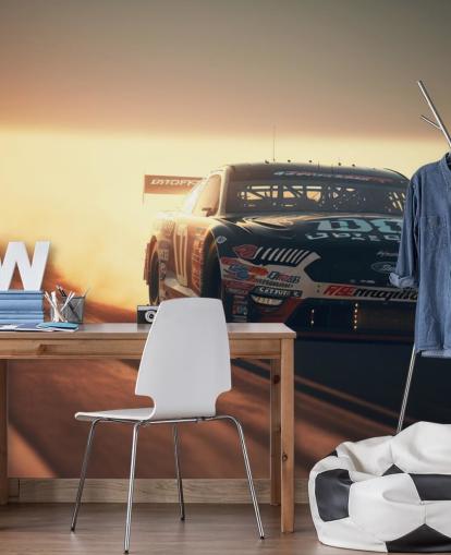 dark customisable NASCAR wallpaper mural called NASCAR On Track for bedrooms, offices and man caves dark customisable NASCAR wallpaper mural called NASCAR On Track for bedrooms, offices and man caves