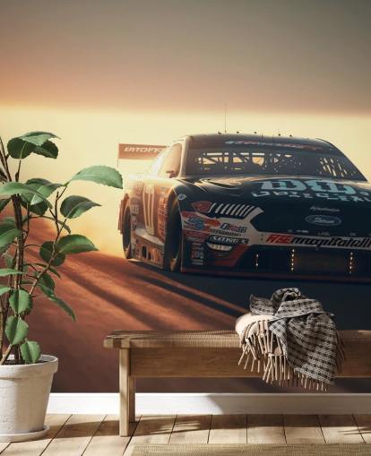 mural oscuro personalizable de NASCAR llamado NASCAR On Track para dormitorios, oficinas y cuevas para hombres mural oscuro personalizable de NASCAR llamado NASCAR On Track para dormitorios, oficinas y cuevas para hombres