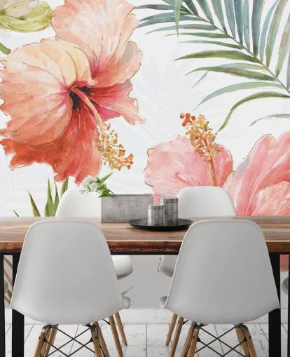 Tropisches rotes Blumen-Wandbild Tropisches rotes Blumen-Wandbild