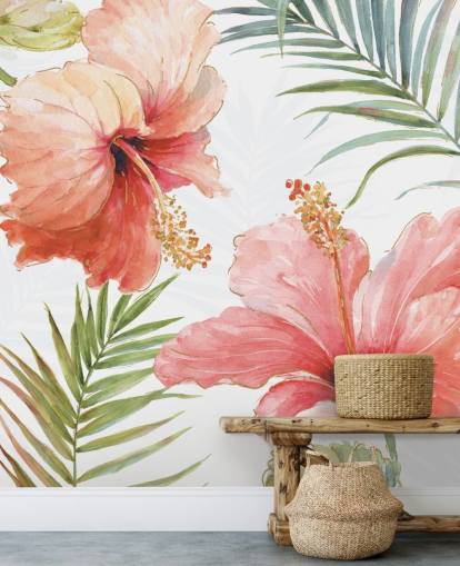 Tropisches rotes Blumen-Wandbild Tropisches rotes Blumen-Wandbild