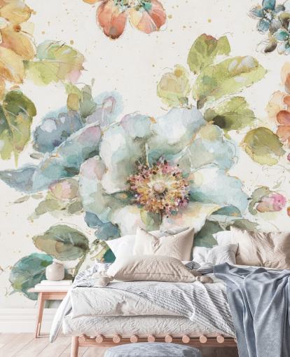 Colorful Big Floral Mural Colorful Big Floral Mural