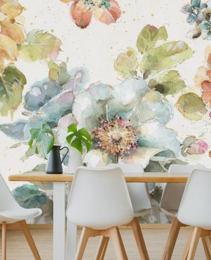 Colourful Big Floral Mural