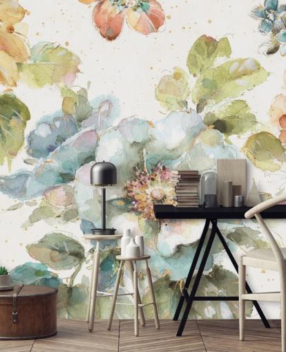 Colourful Big Floral Mural