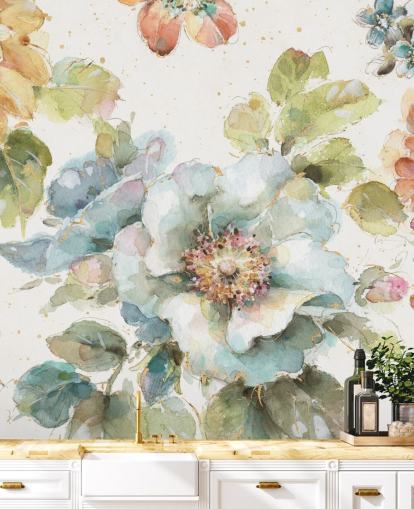 Colorful Big Floral Mural