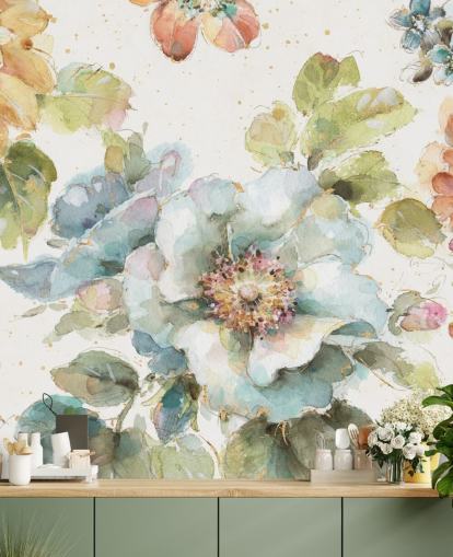 Colourful Big Floral Mural