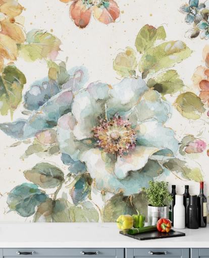 Colourful Big Floral Mural